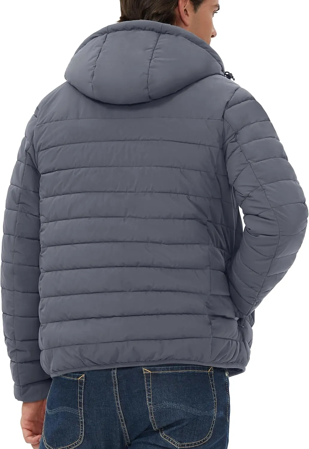 Pioneer Camp Men's Winter Puffer Jacket Sherpa Lined Hooded Water Resistant Midweight Warm Insulated Quilted Down Coat Parka