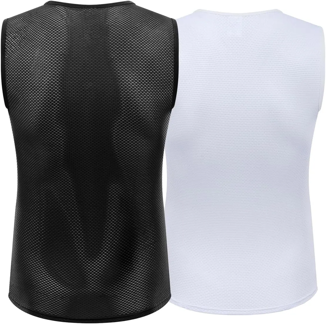 qualidyne Men's Cycling Base Layer Quick Dry Bike Undershirt Sleeveless Biking Jersey Bicycle Tops Sports Vest Breathable