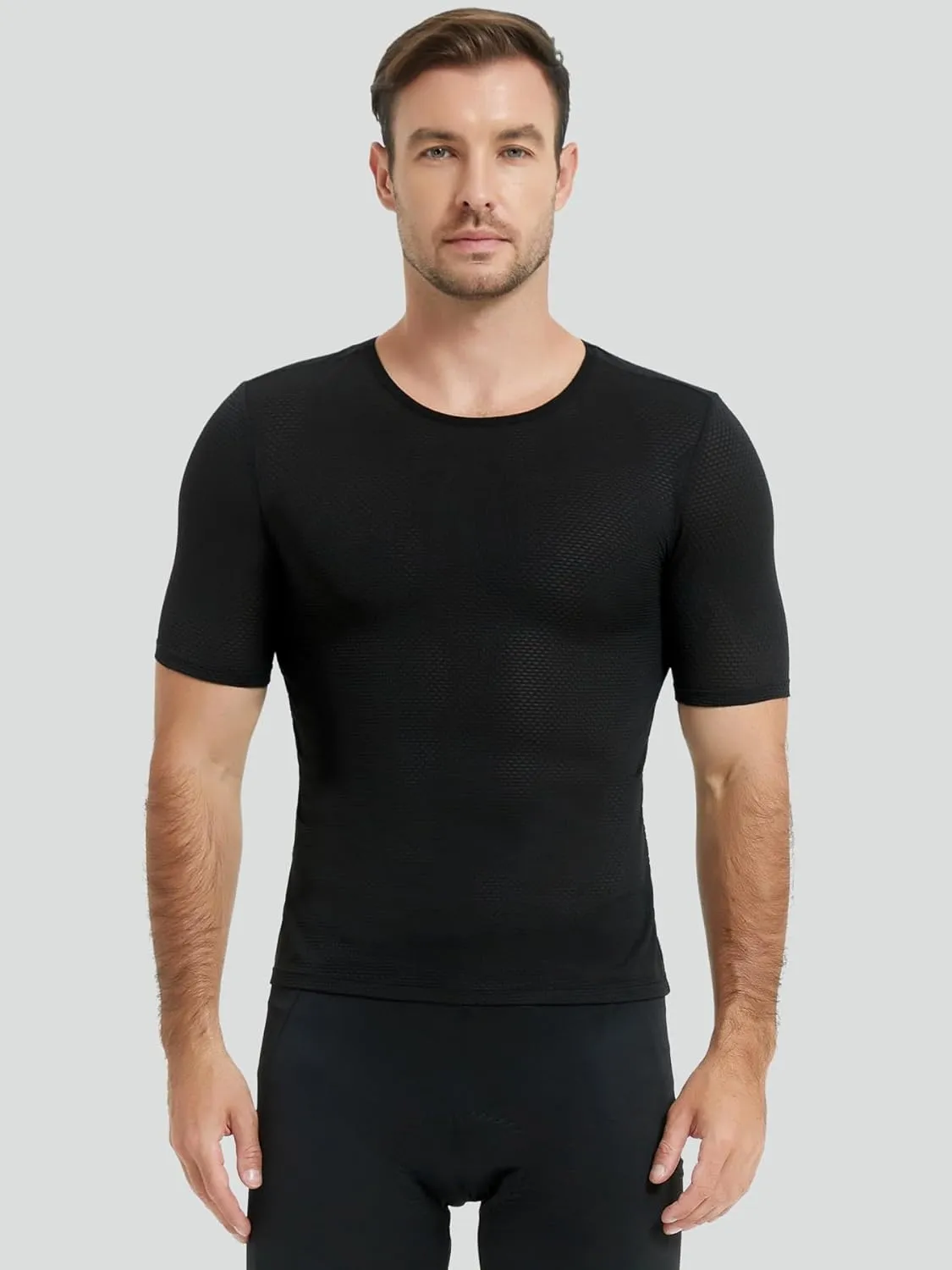qualidyne Men's Cycling Base Layer Quick Dry Bike Undershirt Sleeveless Biking Jersey Bicycle Tops Sports Vest Breathable