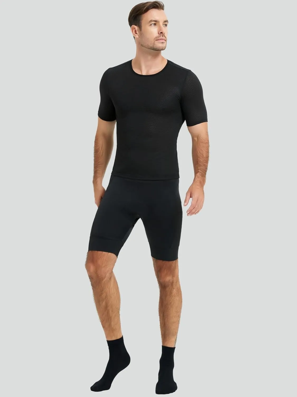 qualidyne Men's Cycling Base Layer Quick Dry Bike Undershirt Sleeveless Biking Jersey Bicycle Tops Sports Vest Breathable