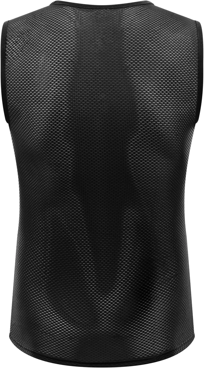 qualidyne Men's Cycling Base Layer Quick Dry Bike Undershirt Sleeveless Biking Jersey Bicycle Tops Sports Vest Breathable
