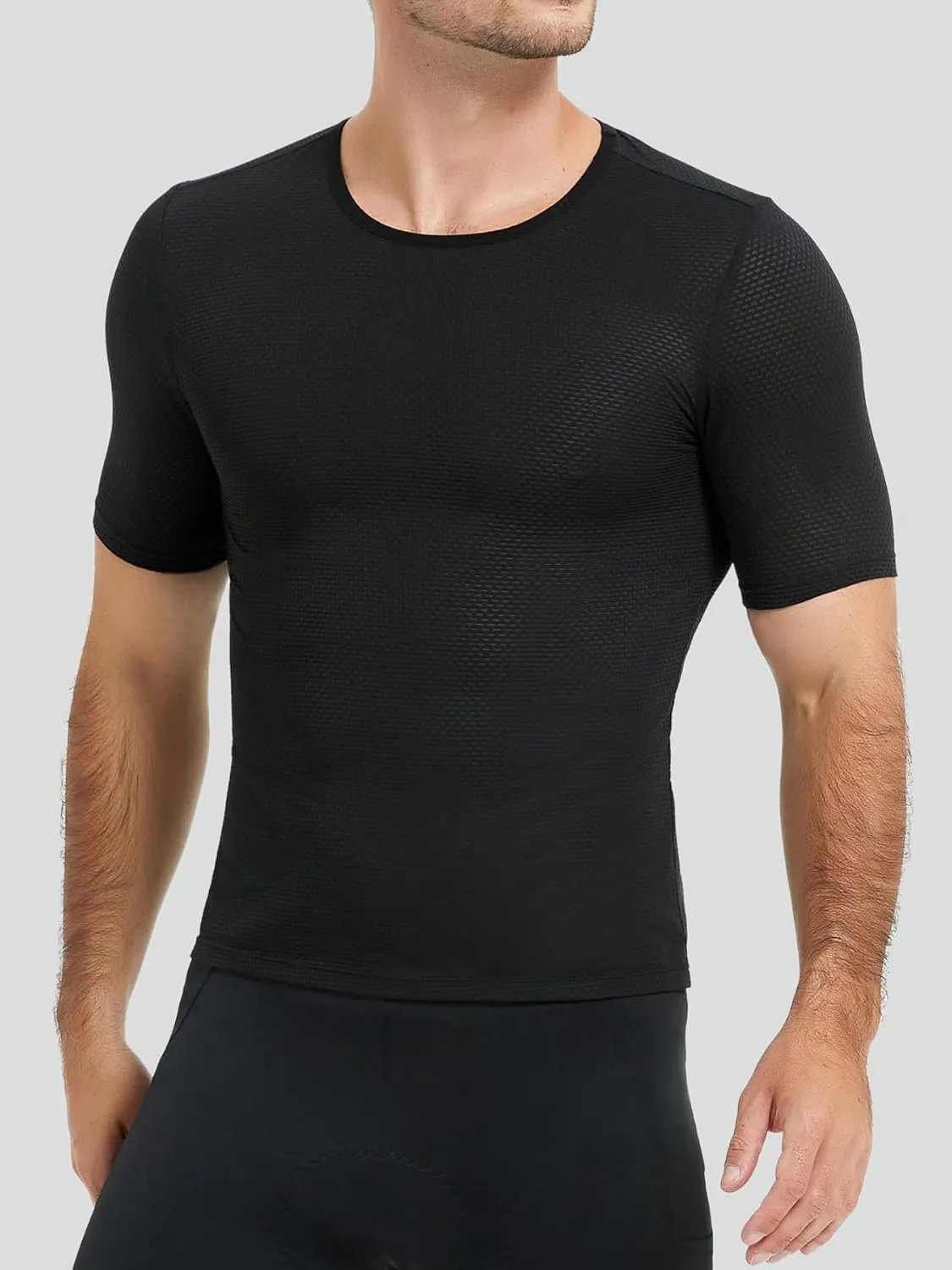 qualidyne Men's Cycling Base Layer Quick Dry Bike Undershirt Sleeveless Biking Jersey Bicycle Tops Sports Vest Breathable