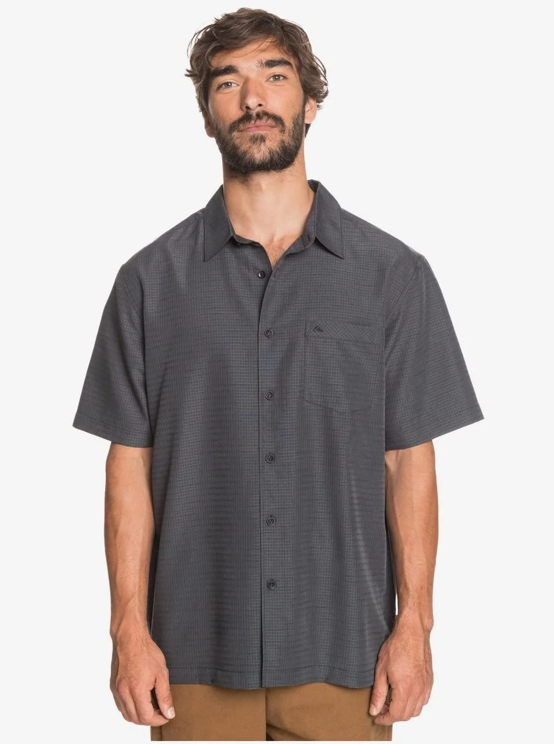 Quiksilver Men's Centinela 4 Button Up Comfort Fit Pocket Shirt
