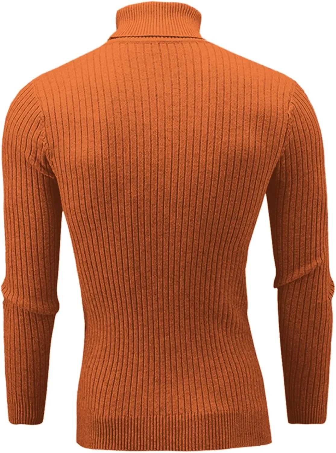 QZH.DUAO Men's Casual Slim Fit Turtleneck Pullover Sweaters Tops with Twist Patterned