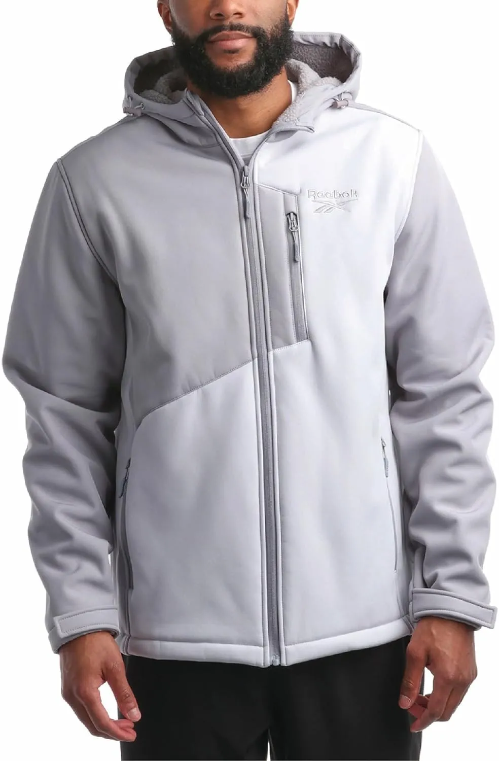 Reebok Men's Jacket - Weather Resistant Fleece Lined Softshell Jacket Coat - Lightweight Casual Coat for Men (M-XXL)