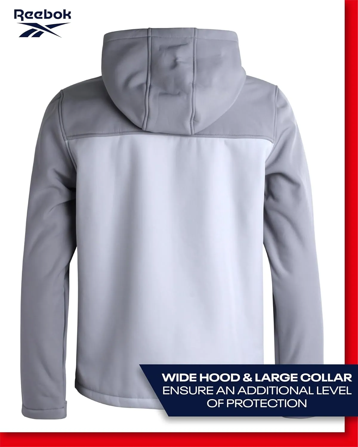 Reebok Men's Jacket - Weather Resistant Fleece Lined Softshell Jacket Coat - Lightweight Casual Coat for Men (M-XXL)