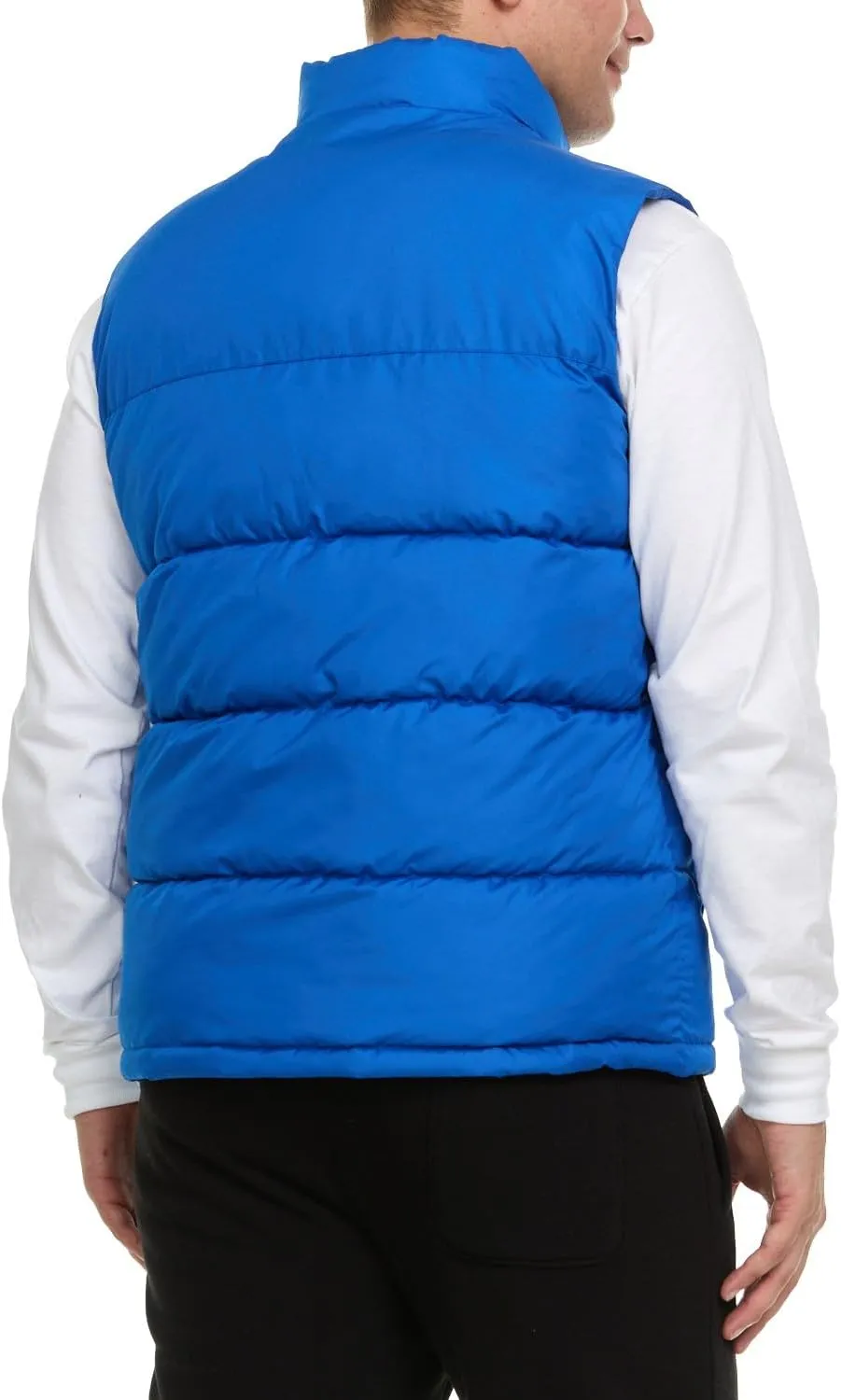 Reebok Mens Puffer Vest for Winter, Lightweight Down Alternative, Men's Outerwear Vests, Winter Vest for Men, Puffy Vest