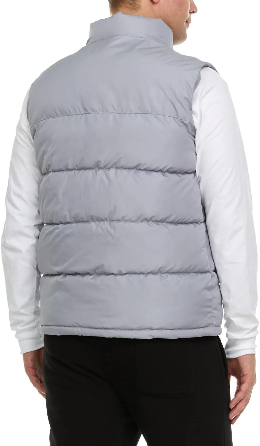 Reebok Mens Puffer Vest for Winter, Lightweight Down Alternative, Men's Outerwear Vests, Winter Vest for Men, Puffy Vest