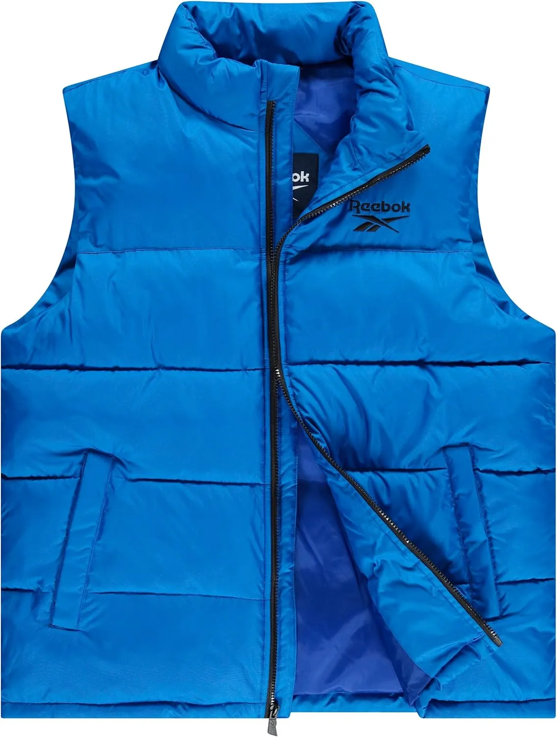 Reebok Mens Puffer Vest for Winter, Lightweight Down Alternative, Men's Outerwear Vests, Winter Vest for Men, Puffy Vest