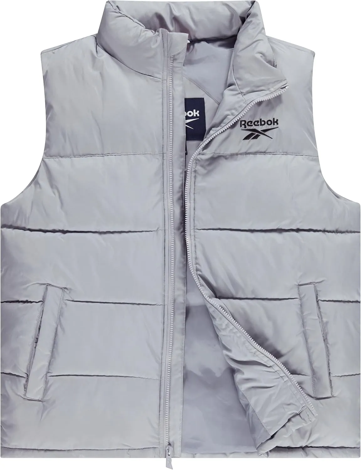 Reebok Mens Puffer Vest for Winter, Lightweight Down Alternative, Men's Outerwear Vests, Winter Vest for Men, Puffy Vest