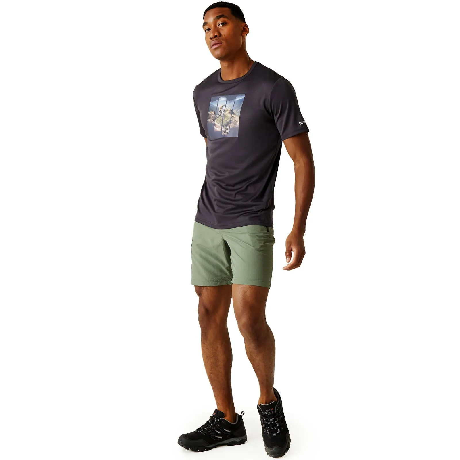 Regatta Mens Leesville II Multi Pocket Cargo Walking Shorts