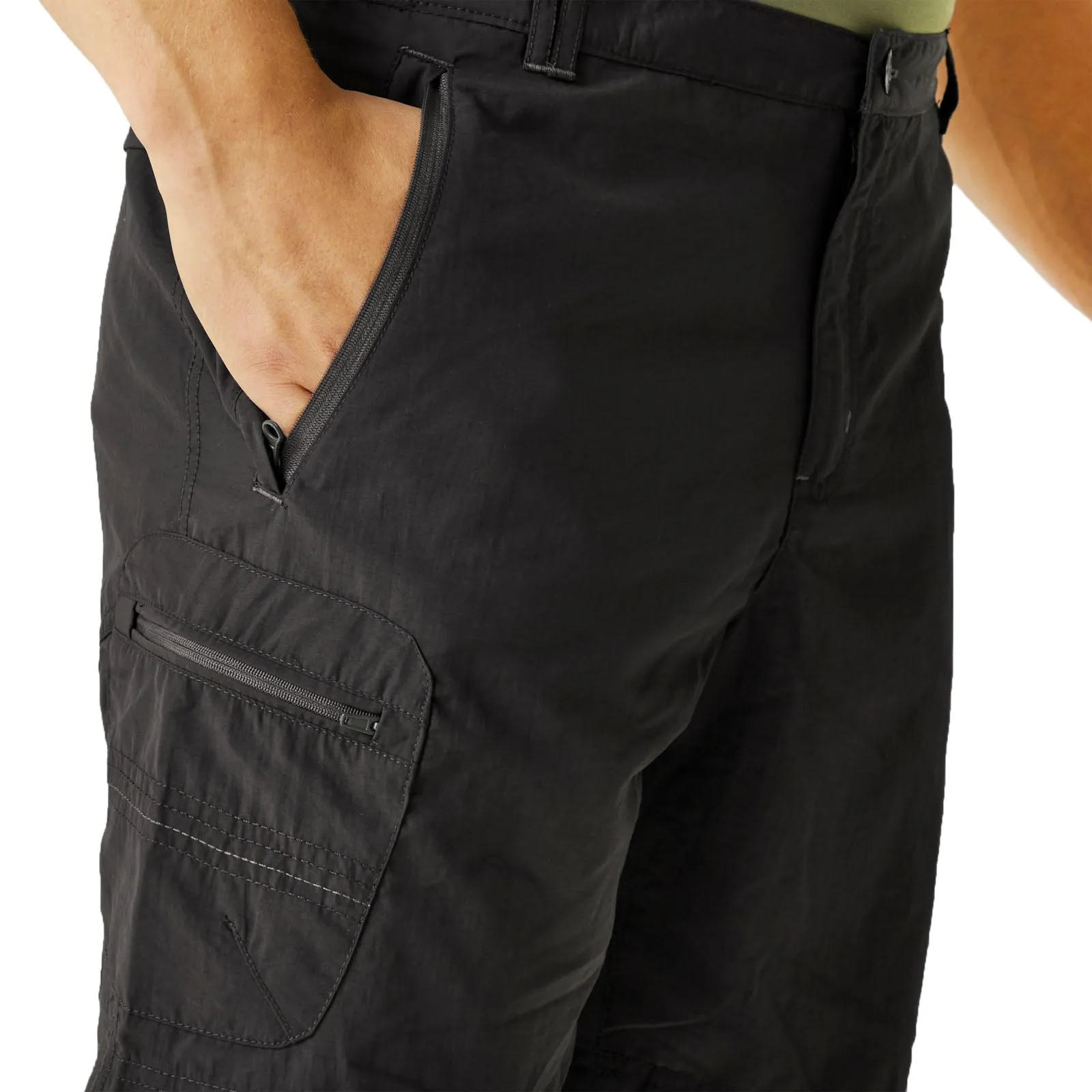 Regatta Mens Leesville II Multi Pocket Cargo Walking Shorts