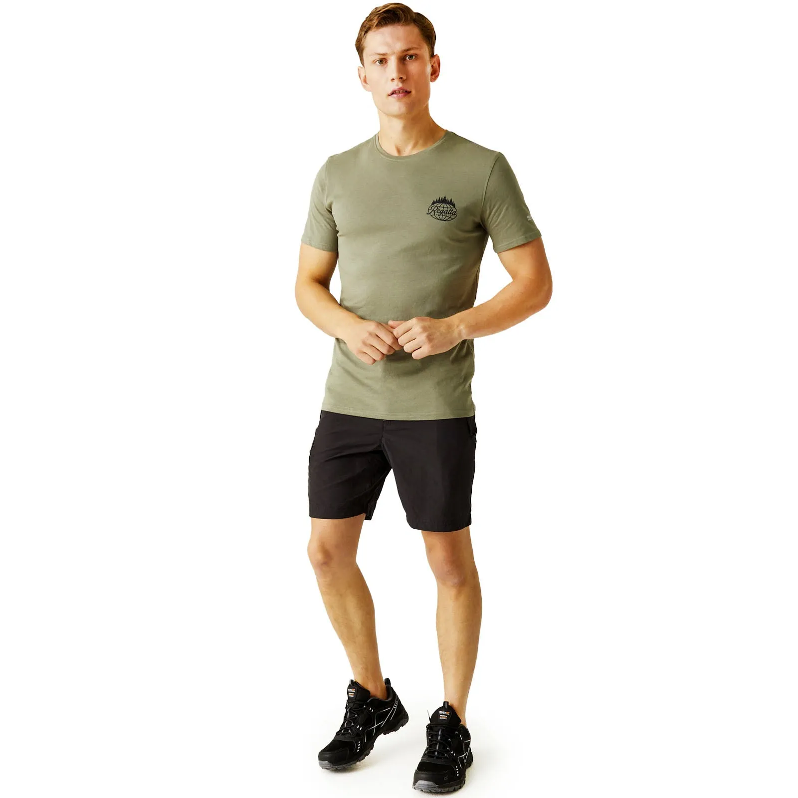 Regatta Mens Leesville II Multi Pocket Cargo Walking Shorts