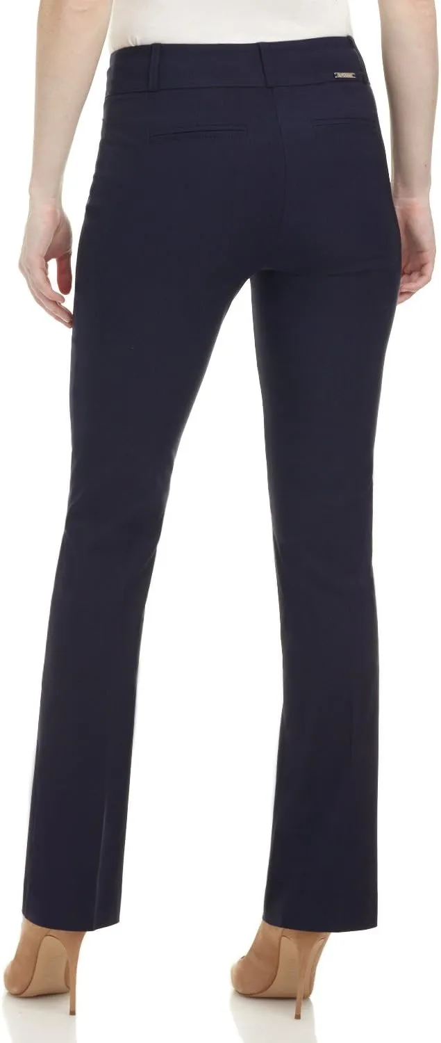 Rekucci Womens Ease into Comfort Fit Barely Bootcut Business Casual Stretch Pants in Regular/Tall/Petite fit