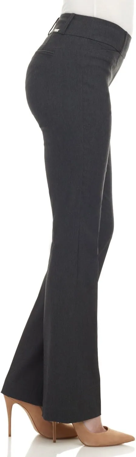 Rekucci Womens Ease into Comfort Fit Barely Bootcut Business Casual Stretch Pants in Regular/Tall/Petite fit