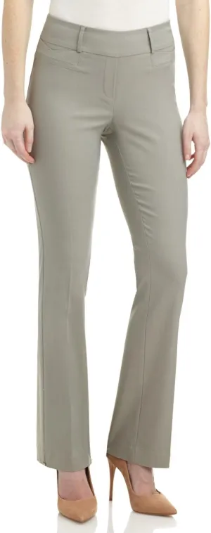 Rekucci Womens Ease into Comfort Fit Barely Bootcut Business Casual Stretch Pants in Regular/Tall/Petite fit