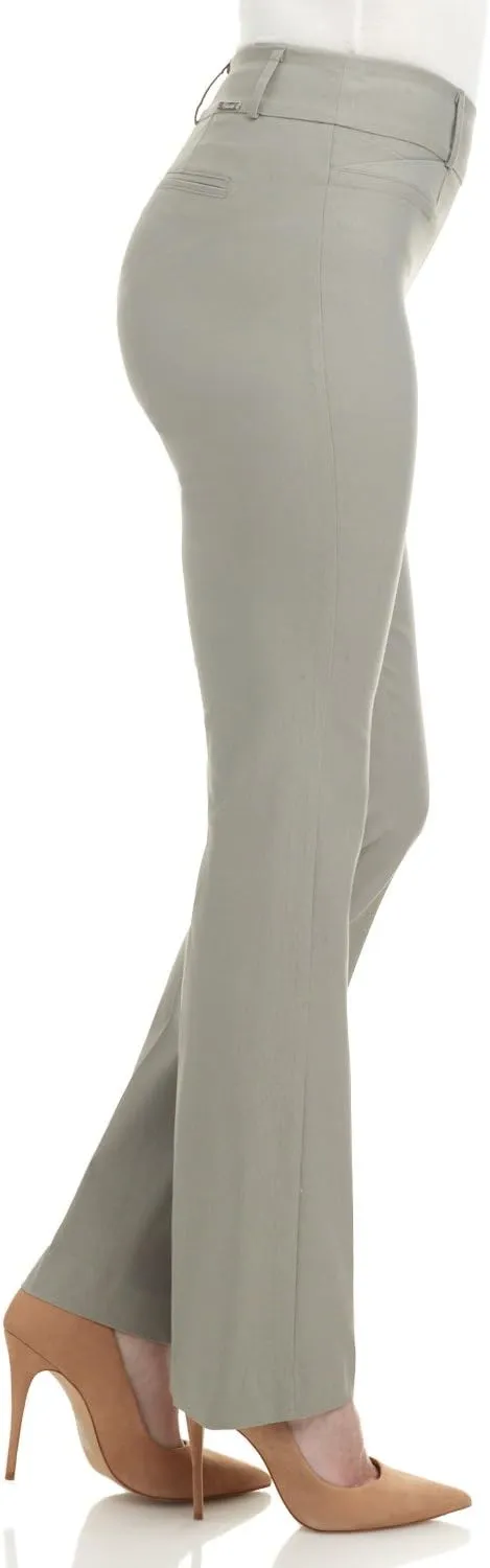 Rekucci Womens Ease into Comfort Fit Barely Bootcut Business Casual Stretch Pants in Regular/Tall/Petite fit