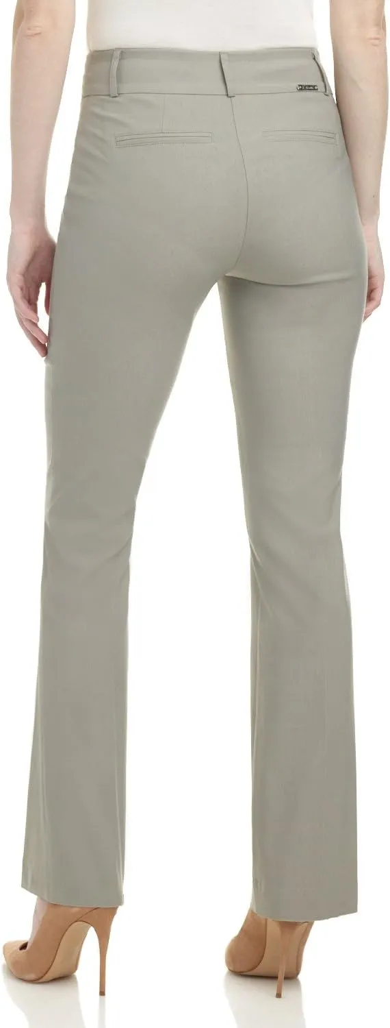 Rekucci Womens Ease into Comfort Fit Barely Bootcut Business Casual Stretch Pants in Regular/Tall/Petite fit