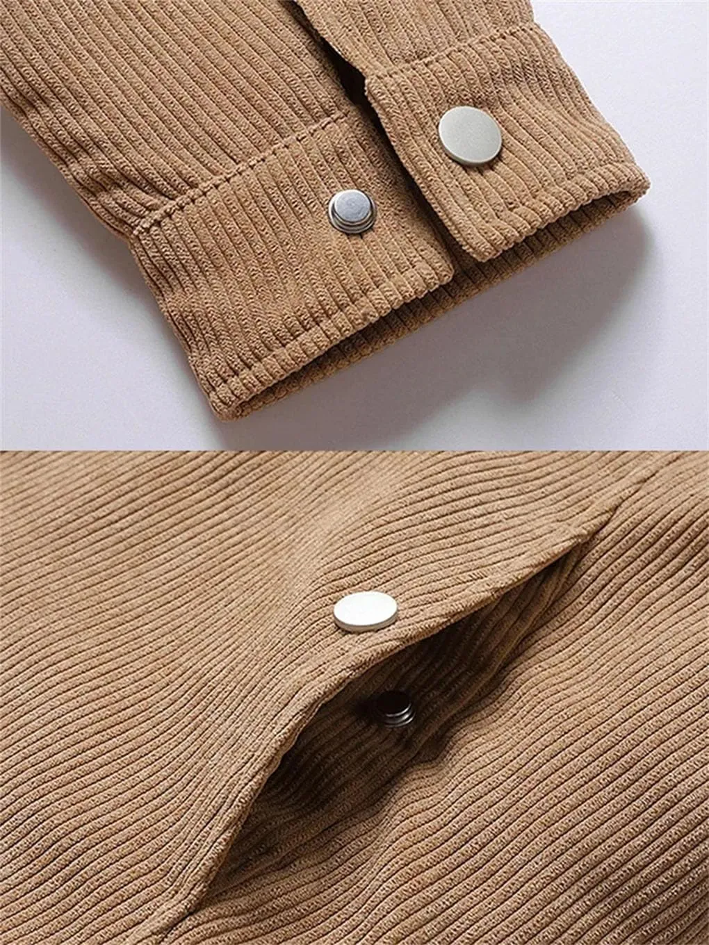 Rfmfkkg Men'S Corduroy Winter Thick Warm Coat Men Jacket Cotton-Padded Lamb Jacket