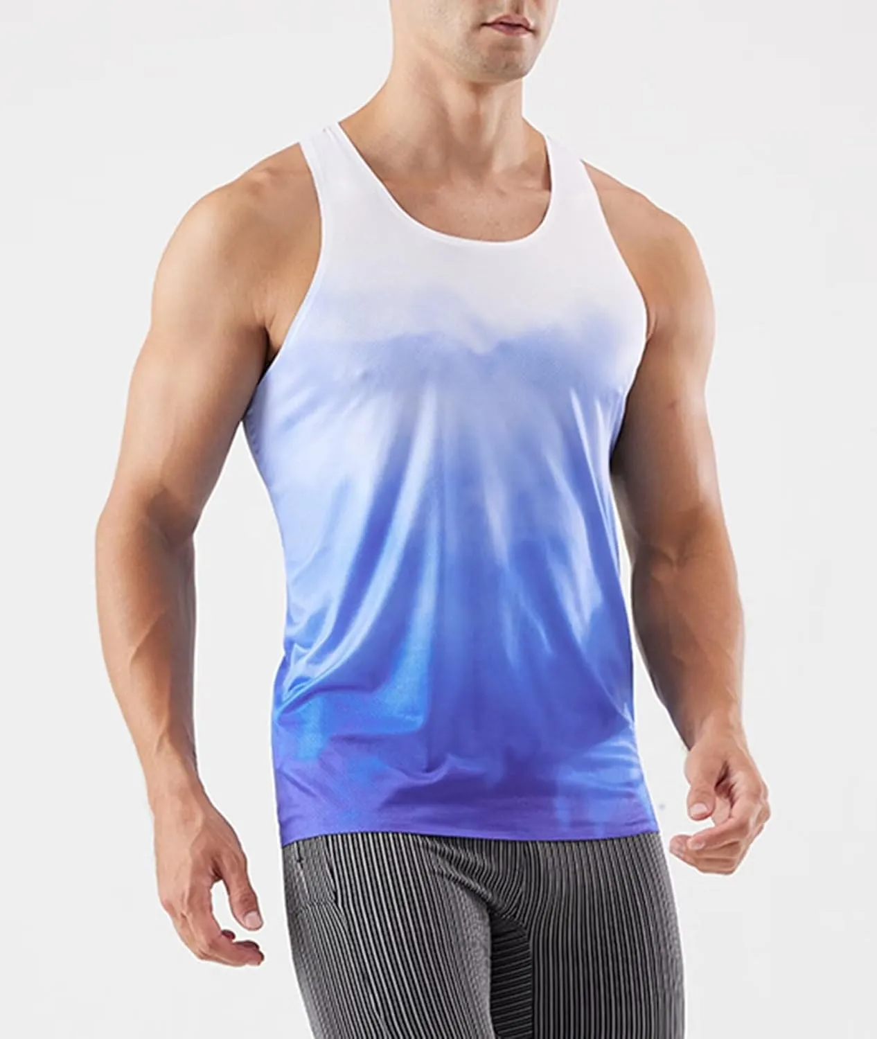 Rivccku Tank Tops for Men Gym Sleeveless T Shirt Running Quick Dry Breathable Vest