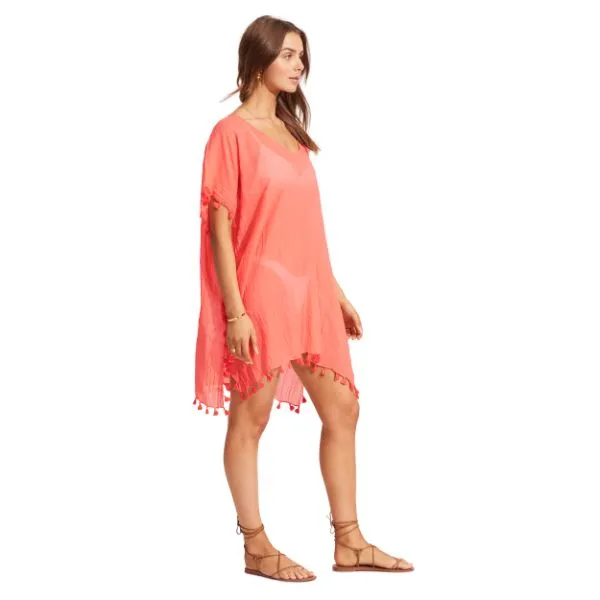 SEAFOLLY - Beach Basics Amnesia Kaftan