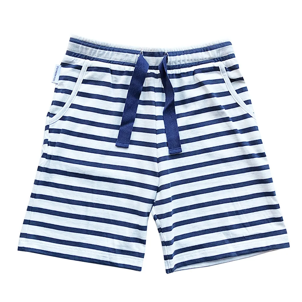 Short Navy Stripe