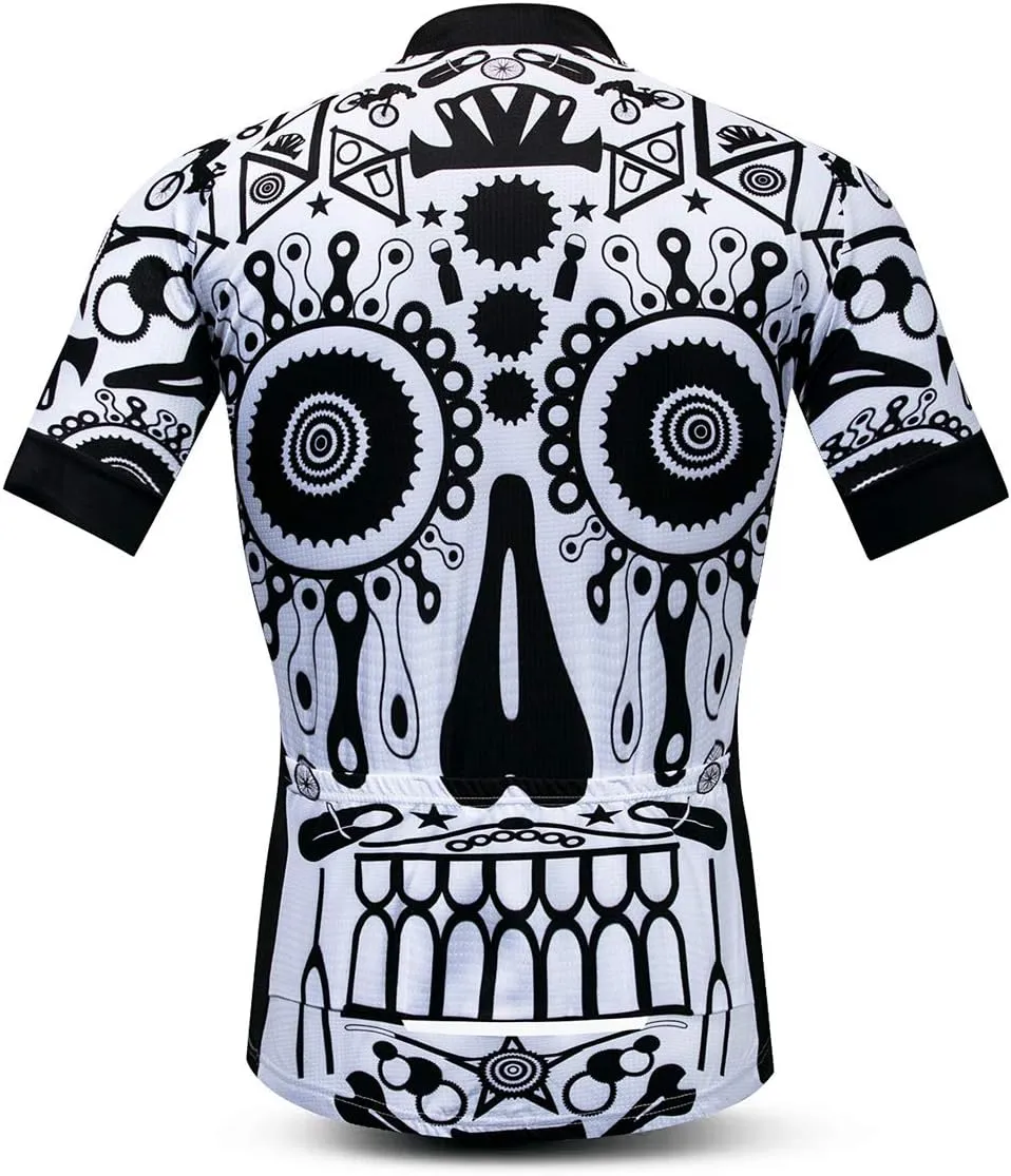 Short Sleeve Cycling Jersey Men, Summer Bike Shirt for Male,Breathable Quick Dry Bicycle Tops S-3XL