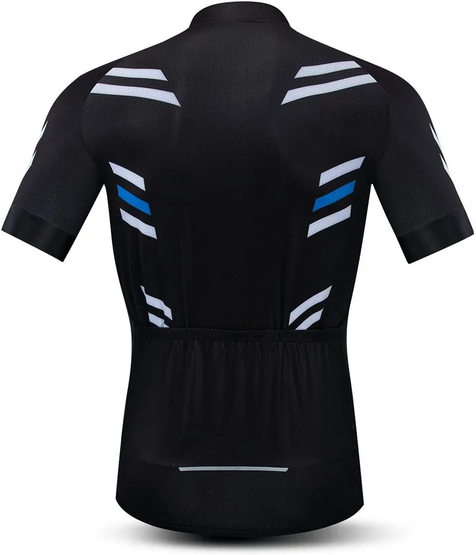 Short Sleeve Cycling Jersey Men, Summer Bike Shirt for Male,Breathable Quick Dry Bicycle Tops S-3XL