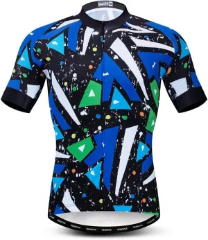 Short Sleeve Cycling Jersey Men, Summer Bike Shirt for Male,Breathable Quick Dry Bicycle Tops S-3XL