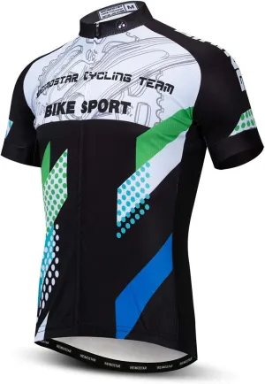 Short Sleeve Cycling Jersey Men, Summer Bike Shirt for Male,Breathable Quick Dry Bicycle Tops S-3XL