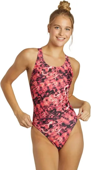 Spirit Wide Strap One Piece Swimsuit, Wide Strap Comfort Fit, Low Hip Cut, Full Coverage, Multi Colors