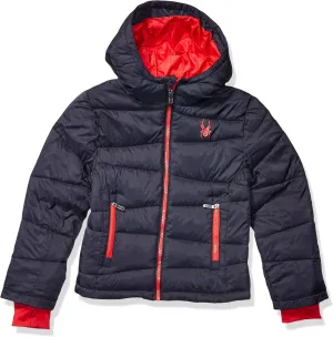 Spyder Boys Water Resistant Hooded Puffer Jacket