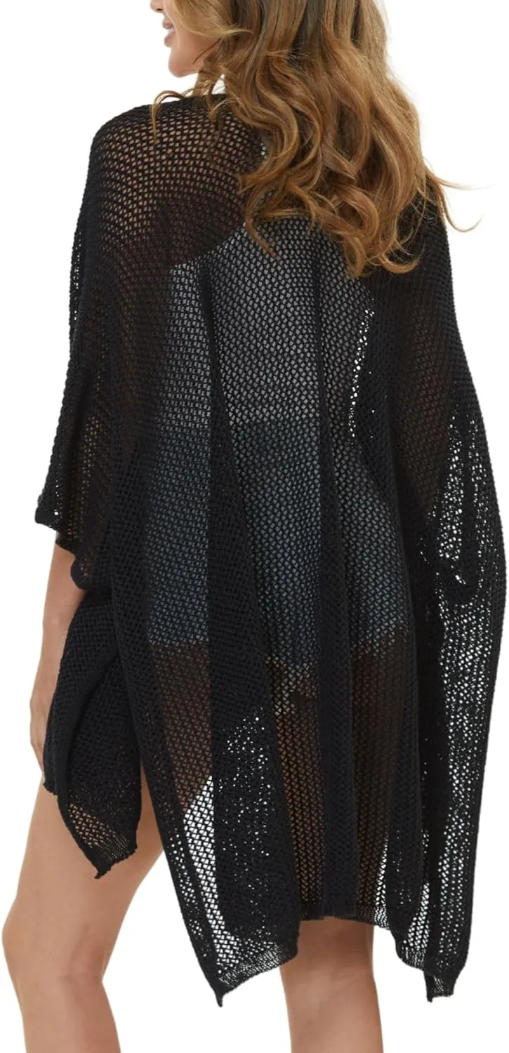 STARWHISPER Open Front Cardigans Crochet Coverups for Women Lightweight Cardigan Sweaters for Women Mesh Cardigan Sweaters