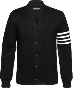 Stewart & Strauss Original American Style Cardigan Varsity Letter Sweaters Since 1977 (33 Team Colors) XXS to 6XL