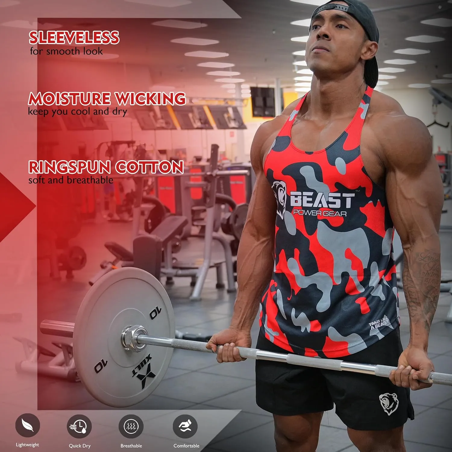 Tank Tops Men, Y-Back Muscle Mens Tank Top, Breathable, Dry Fit Sleeveless Shirts for Men, Bodybuilding Muscle Shirts for Men