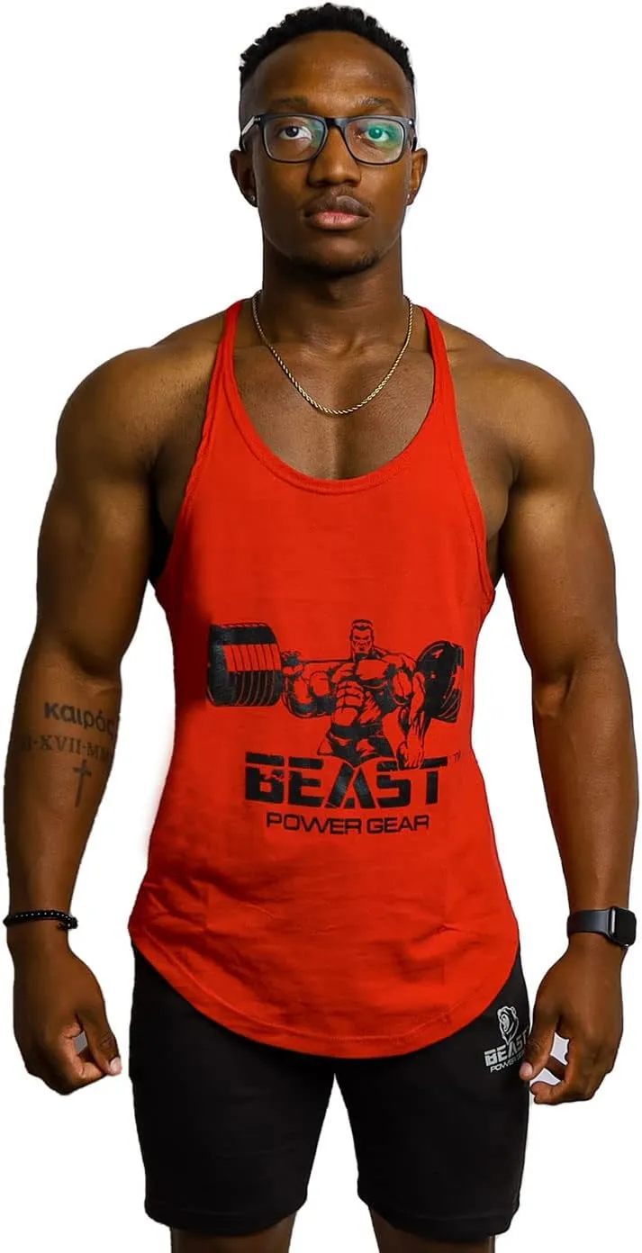 Tank Tops Men, Y-Back Muscle Mens Tank Top, Breathable, Dry Fit Sleeveless Shirts for Men, Bodybuilding Muscle Shirts for Men