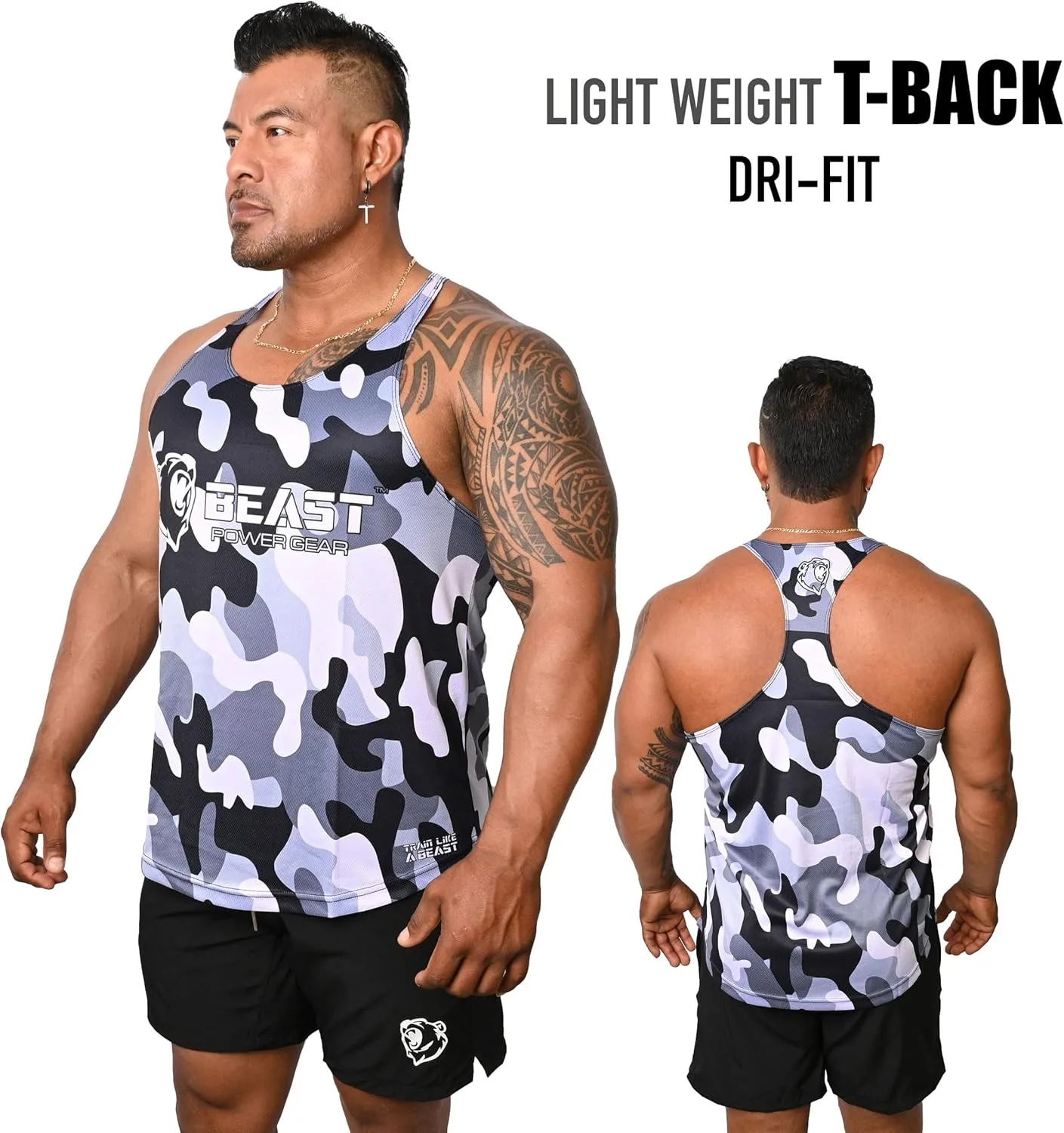 Tank Tops Men, Y-Back Muscle Mens Tank Top, Breathable, Dry Fit Sleeveless Shirts for Men, Bodybuilding Muscle Shirts for Men