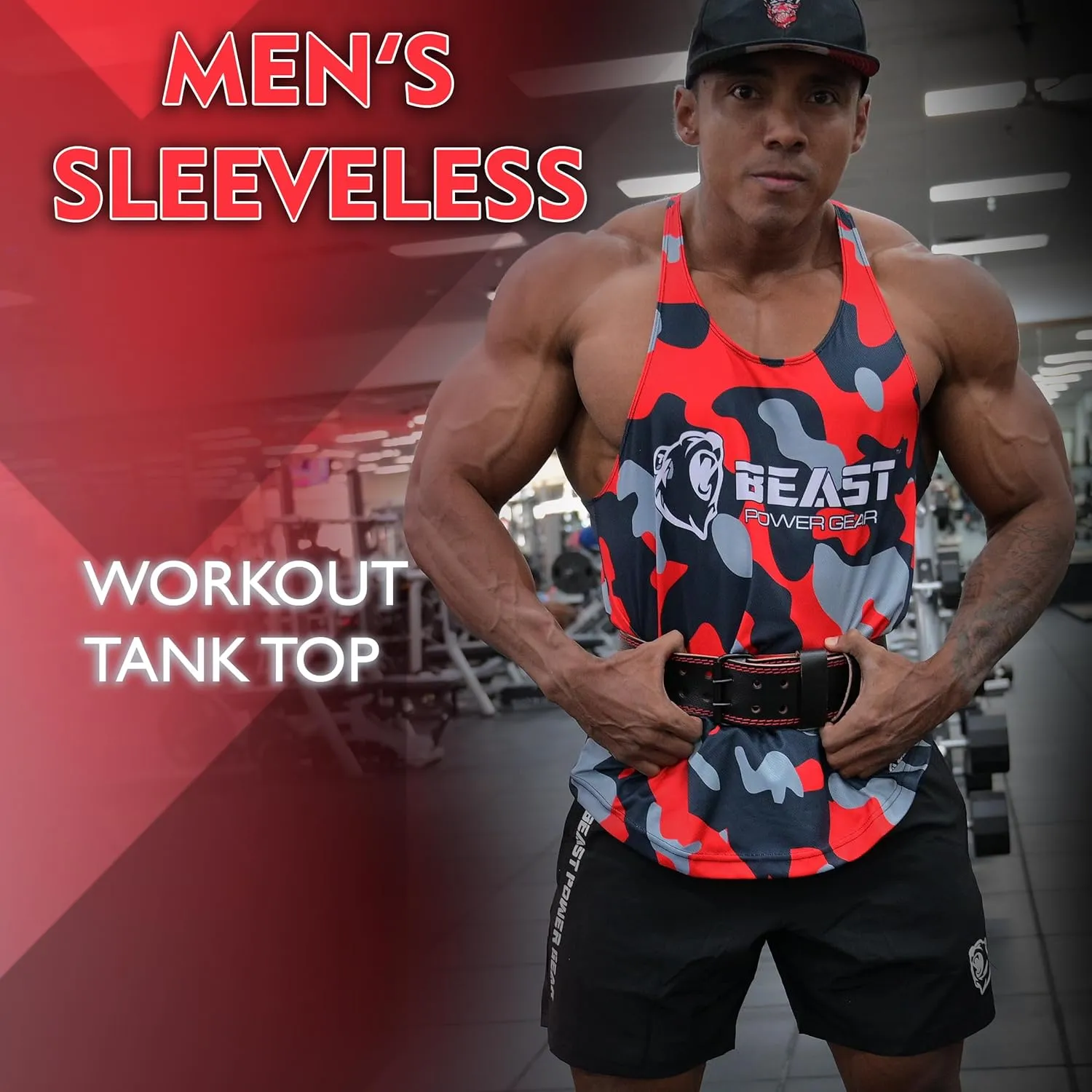 Tank Tops Men, Y-Back Muscle Mens Tank Top, Breathable, Dry Fit Sleeveless Shirts for Men, Bodybuilding Muscle Shirts for Men