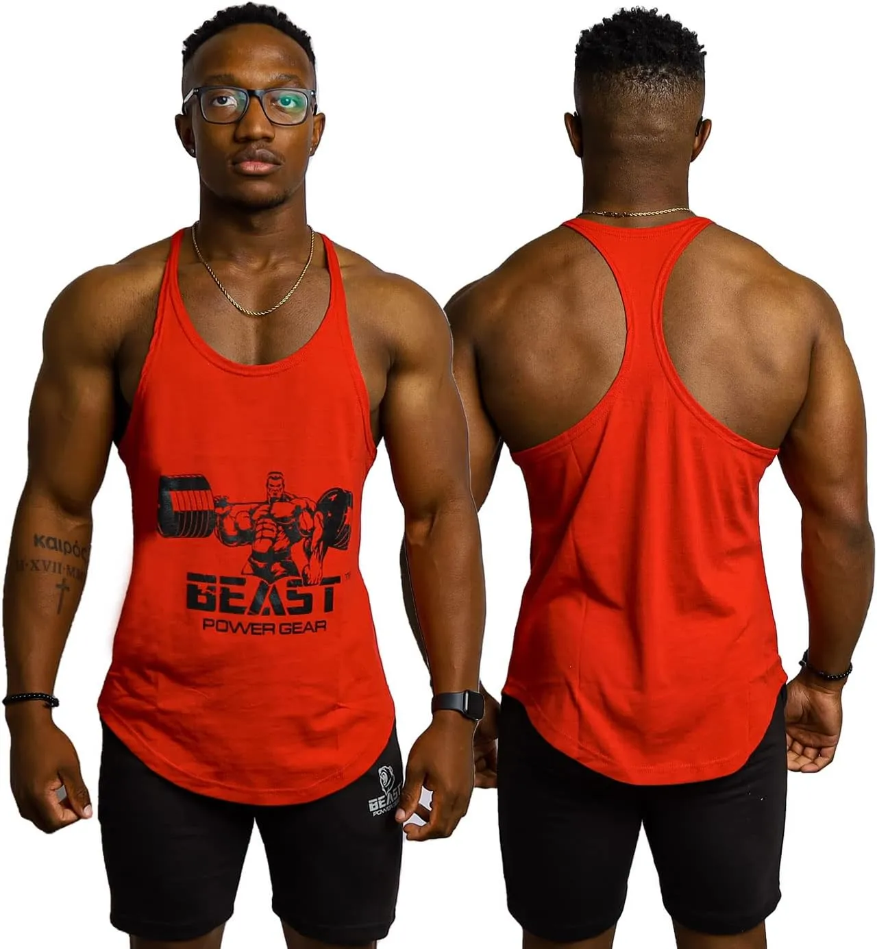 Tank Tops Men, Y-Back Muscle Mens Tank Top, Breathable, Dry Fit Sleeveless Shirts for Men, Bodybuilding Muscle Shirts for Men