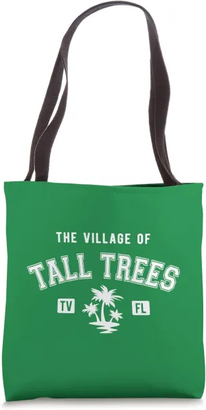 The Village of Tall Trees Classic Style Palm Trees Design Tote Bag