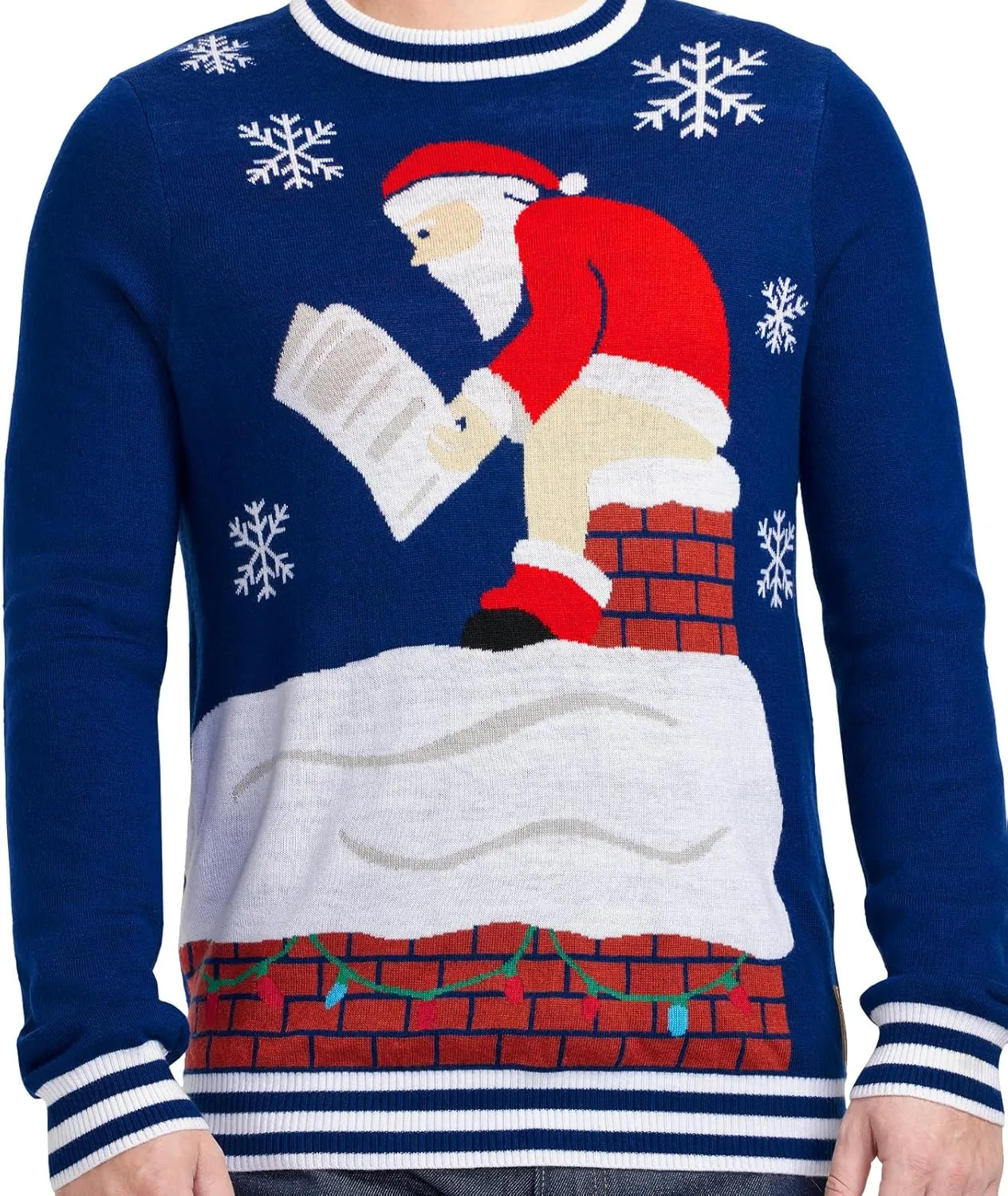 Tipsy Elves Men's Ugly Christmas Sweaters - Funny Christmas Sweaters for Men - Fun Holiday Pullovers