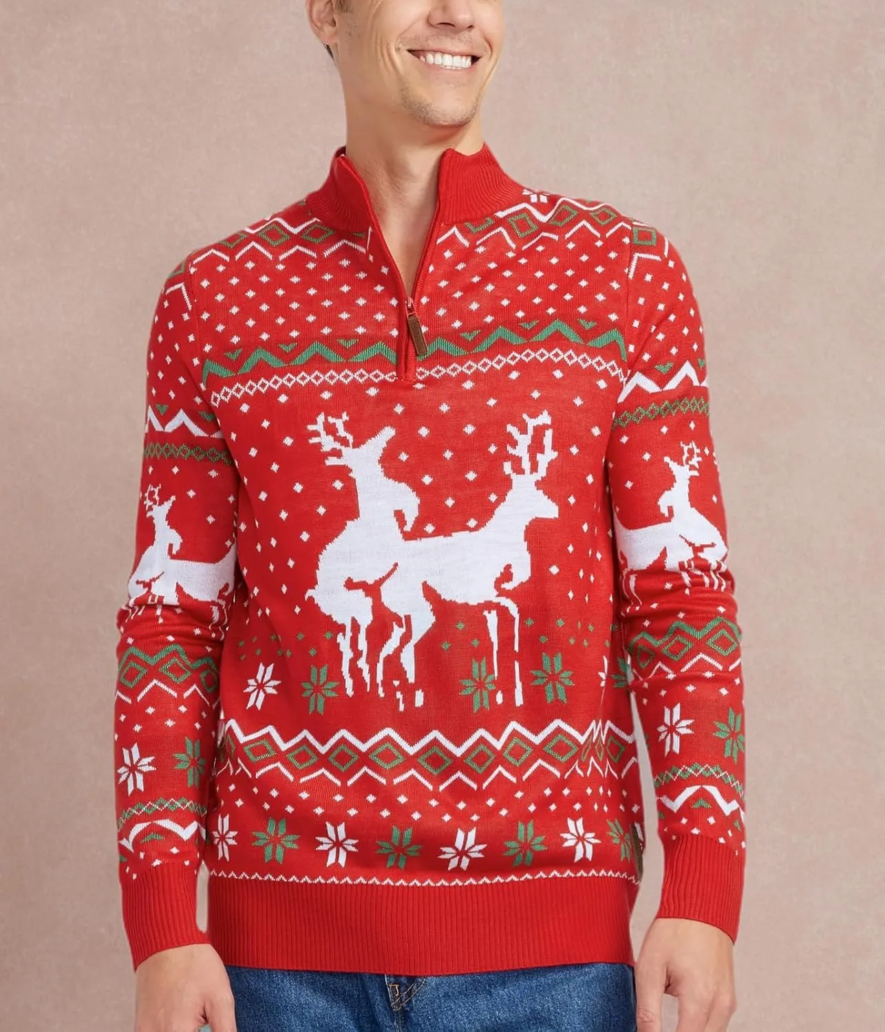 Tipsy Elves Ugly Christmas Sweaters for Men - Colorful and Funny Men's Christmas Sweaters - Hilarious Holiday Pullovers