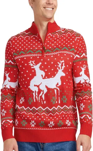 Tipsy Elves Ugly Christmas Sweaters for Men - Colorful and Funny Men's Christmas Sweaters - Hilarious Holiday Pullovers