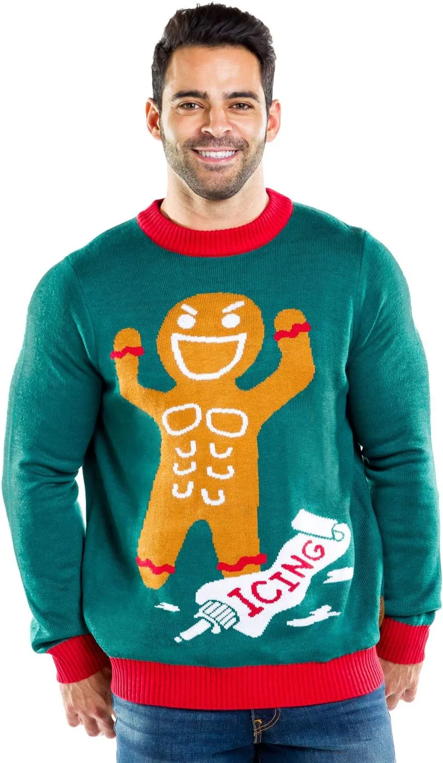 Tipsy Elves Ugly Christmas Sweaters for Men - Colorful and Funny Men's Christmas Sweaters - Hilarious Holiday Pullovers