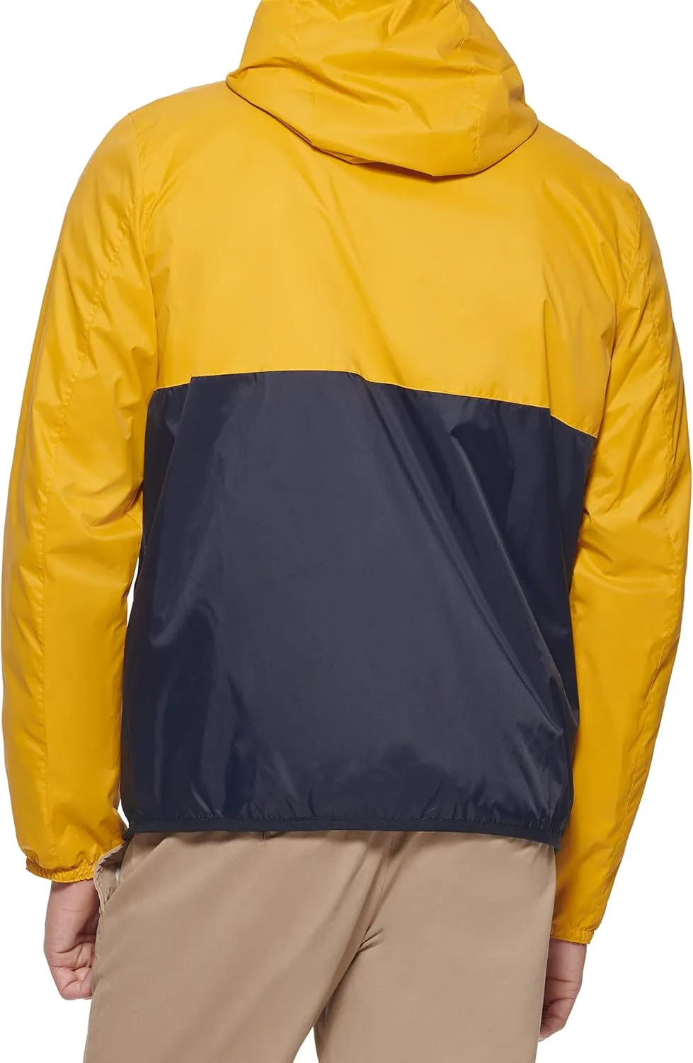Tommy Hilfiger Men's Lightweight Active Water Resistant Hooded Rain Jacket