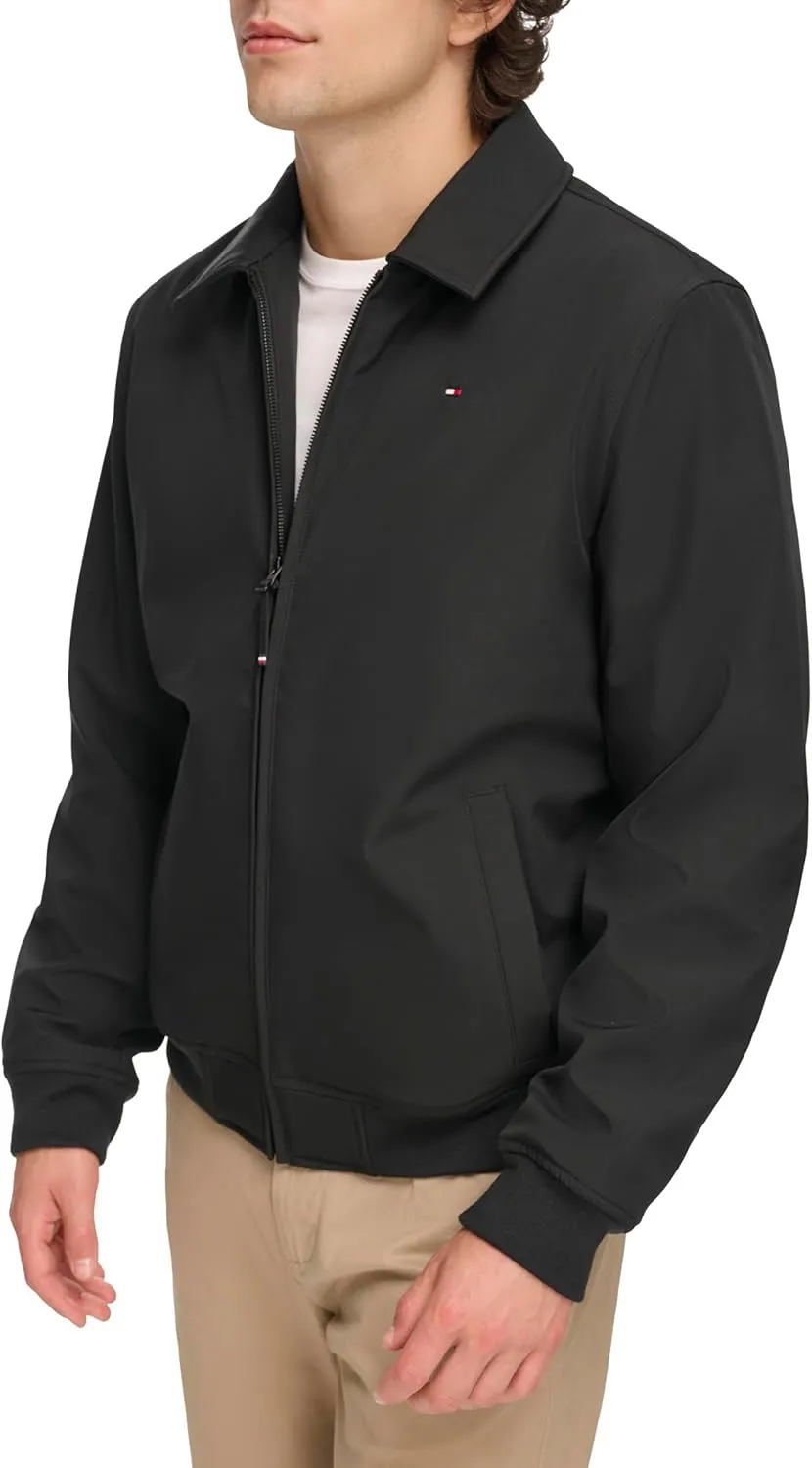 Tommy Hilfiger Mens Lightweight Water Resistant Varsity Bomber Jacket