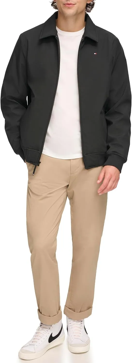 Tommy Hilfiger Mens Lightweight Water Resistant Varsity Bomber Jacket