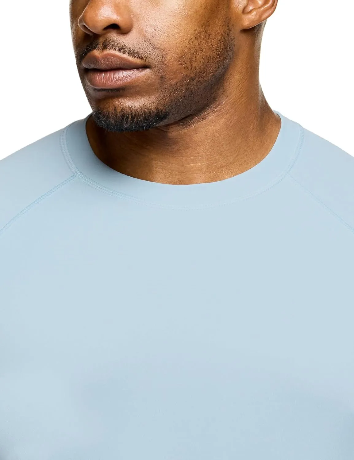 TSLA Men's Rashguard Swim Shirts, UPF 50  Protection Quick Dry, Stretch Comfort Fit, Flatlock Seams, Outdoor & Water Sports