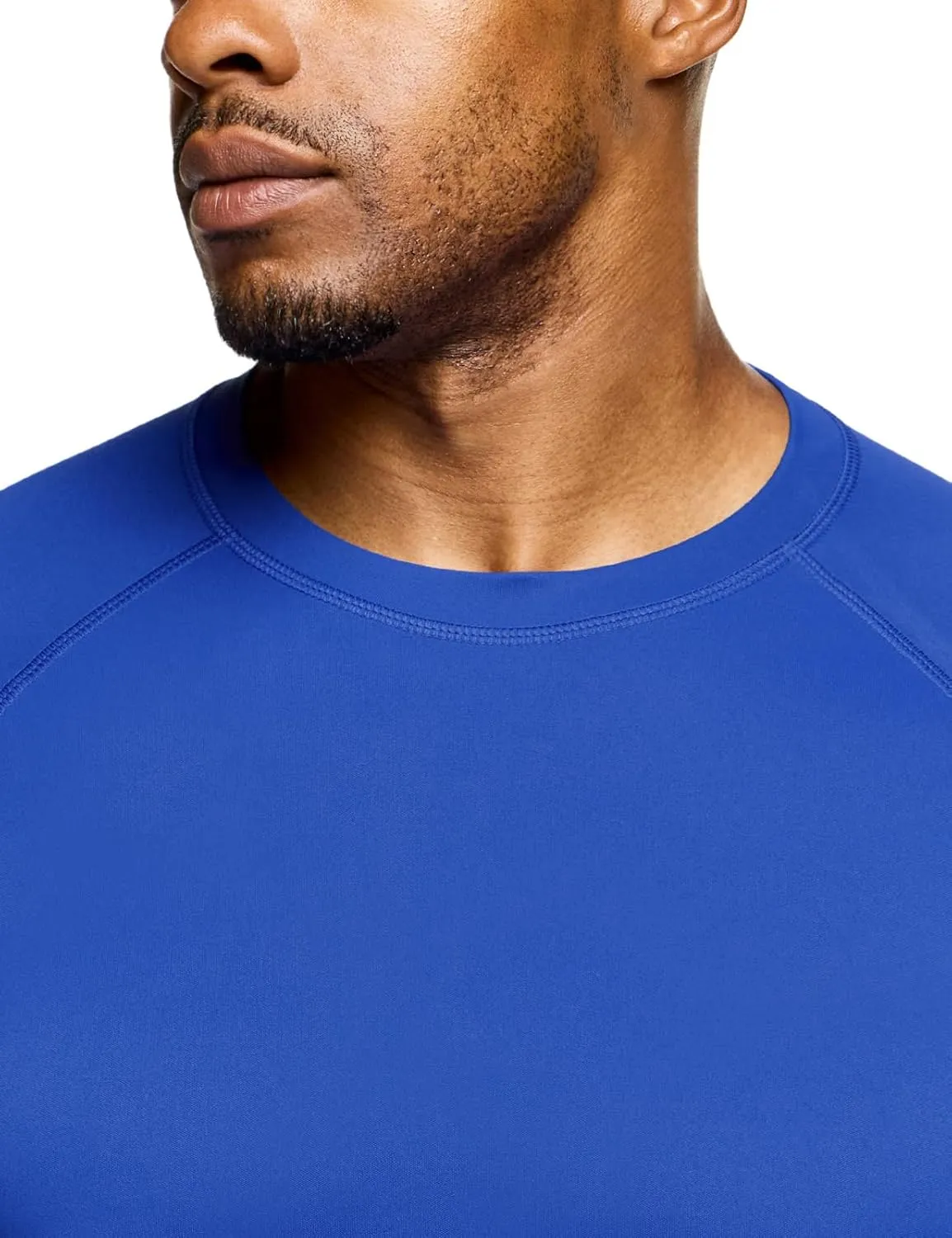TSLA Men's Rashguard Swim Shirts, UPF 50  Protection Quick Dry, Stretch Comfort Fit, Flatlock Seams, Outdoor & Water Sports