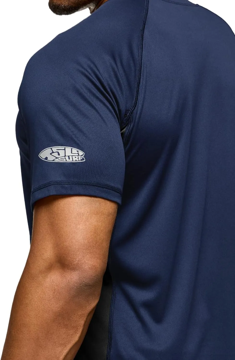 TSLA Men's Rashguard Swim Shirts, UPF 50  Protection Quick Dry, Stretch Comfort Fit, Flatlock Seams, Outdoor & Water Sports